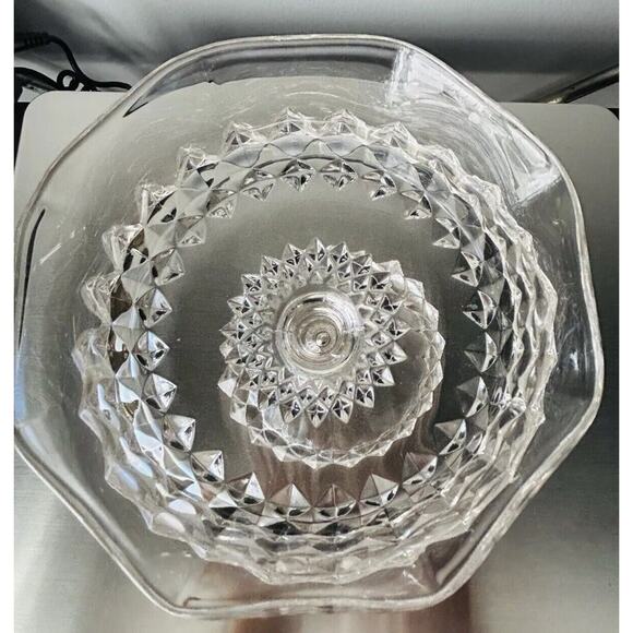 EAPG Bryce Bros Amazon Sawtooth Footed Compote Scallop Rim Early American 1890's - Picture 16 of 16